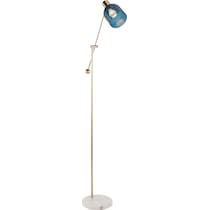 maurice white blue floor lamp   