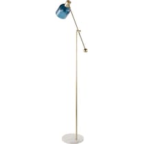 maurice white blue floor lamp   