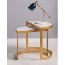 maurice white blue table lamp   