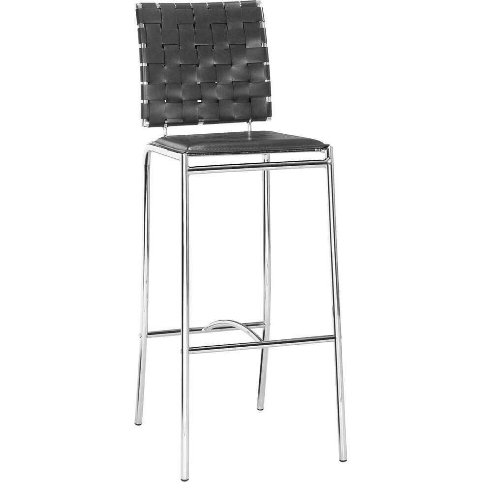 maverick black bar stool   