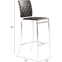 maverick black counter height stool   