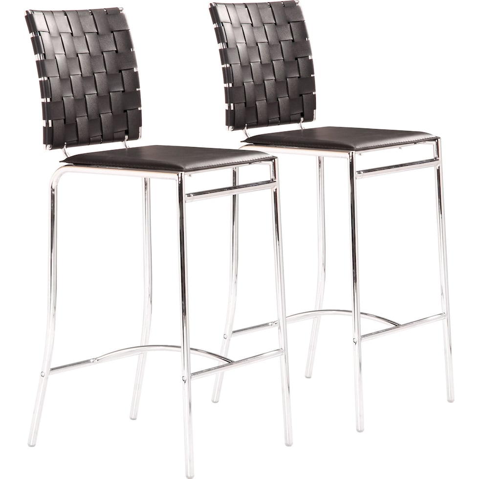 maverick black counter height stool   