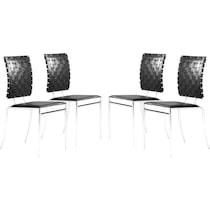 maverick black dining chair   