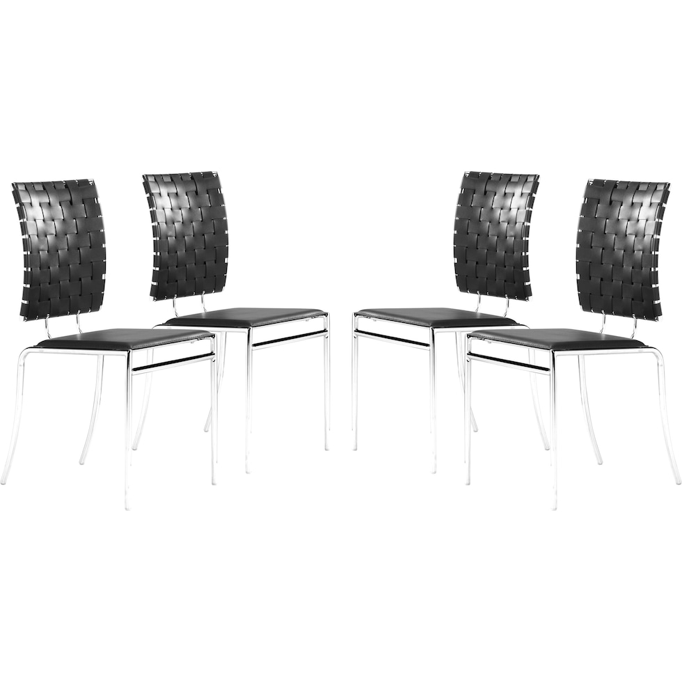 maverick black dining chair   