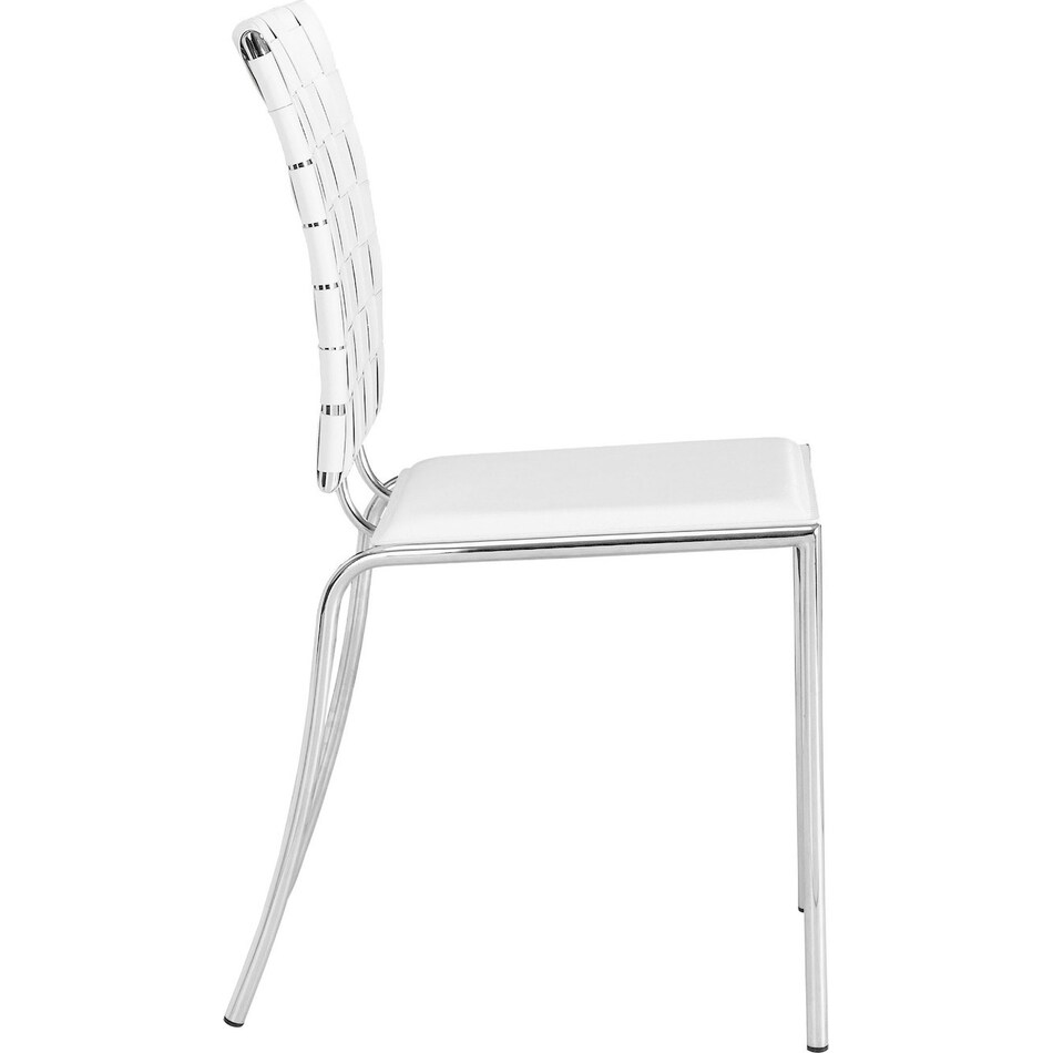 maverick white dining chair   