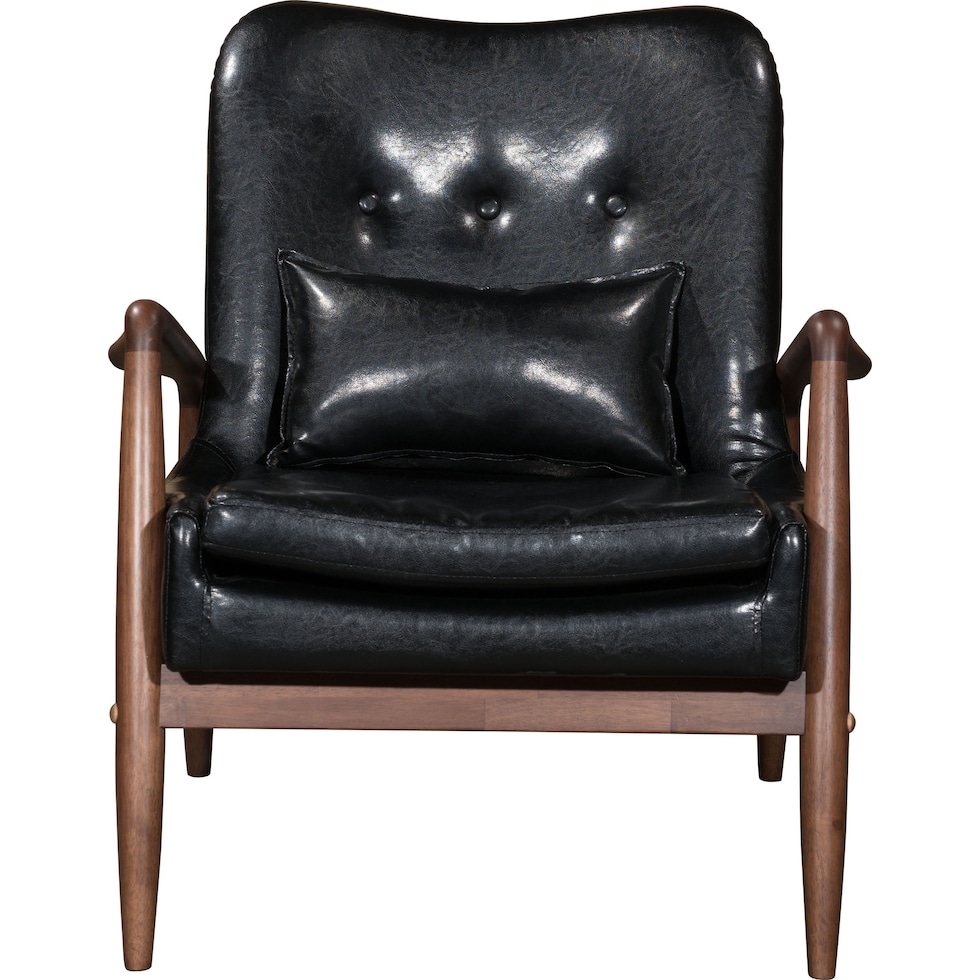 mavis black accent chair   