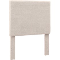 maxi neutral twin upholstered headboard   
