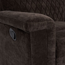 maxie dark brown manual recliner   