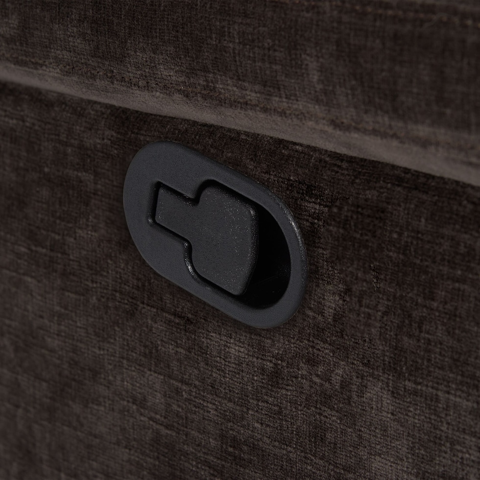 maxie dark brown recliner   