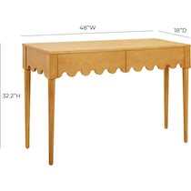 maxime light brown desk   