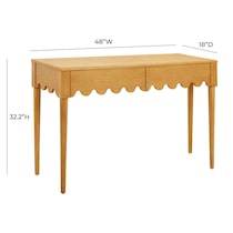 maxime light brown desk   