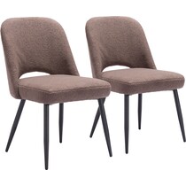 maxine dark brown dining chair   