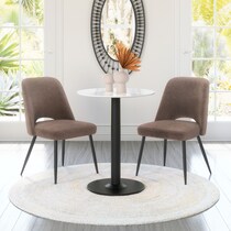 maxine dark brown dining chair   