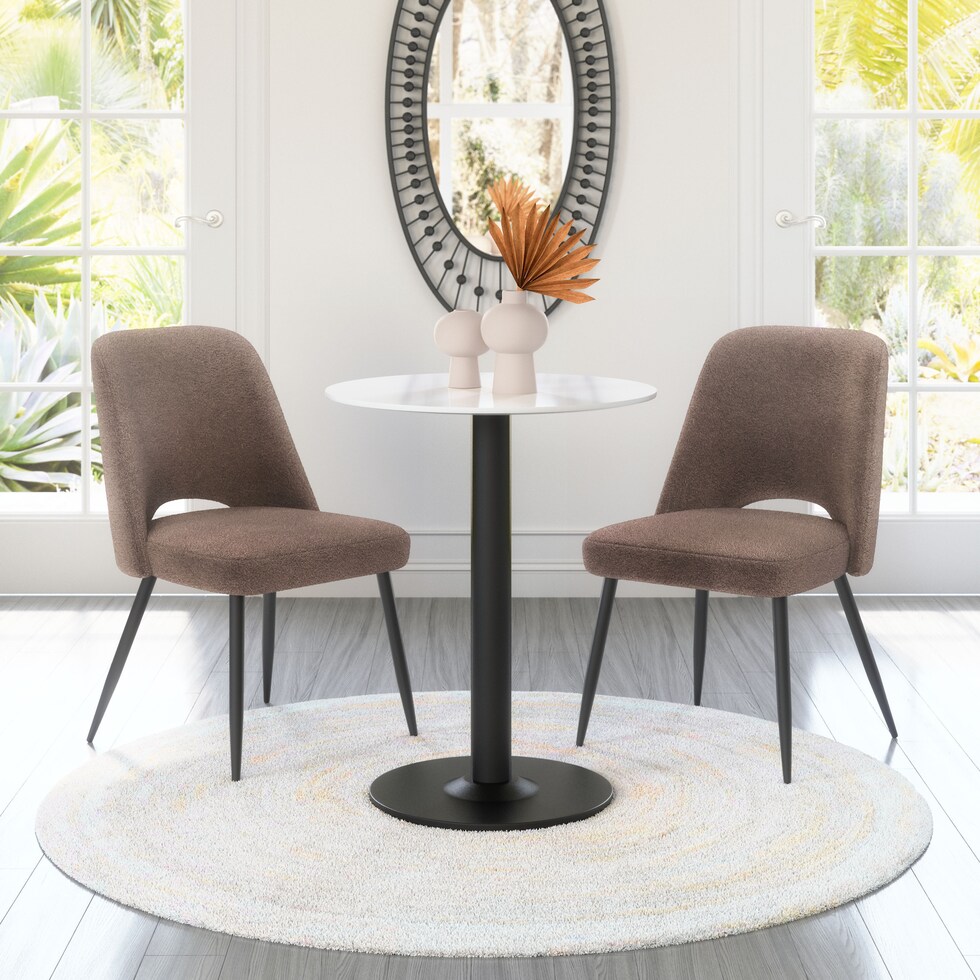maxine dark brown dining chair   
