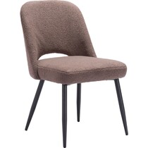 maxine dark brown dining chair   