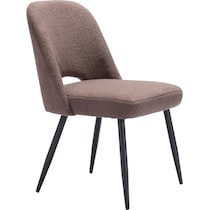 maxine dark brown dining chair   