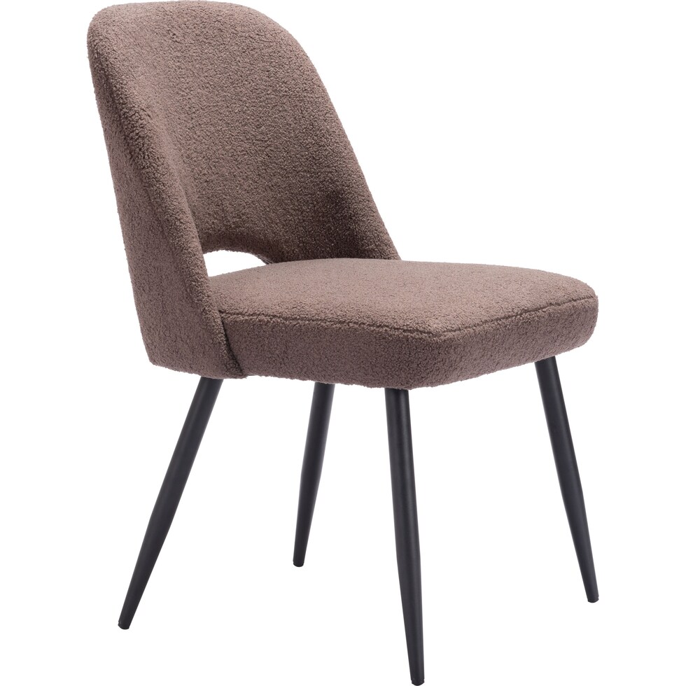 maxine dark brown dining chair   