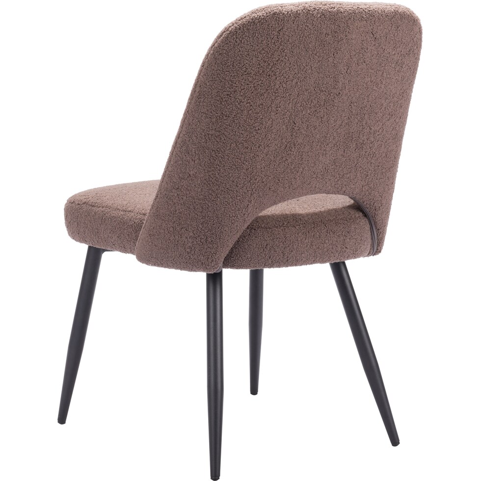 maxine dark brown dining chair   