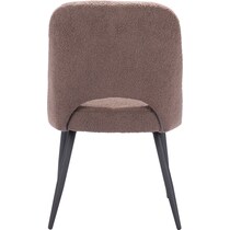 maxine dark brown dining chair   