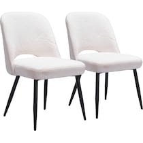 maxine white dining chair   