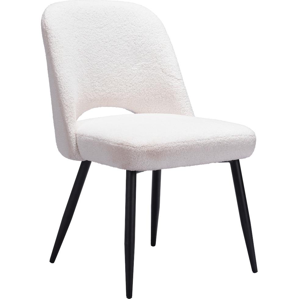 maxine white dining chair   