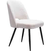 maxine white dining chair   