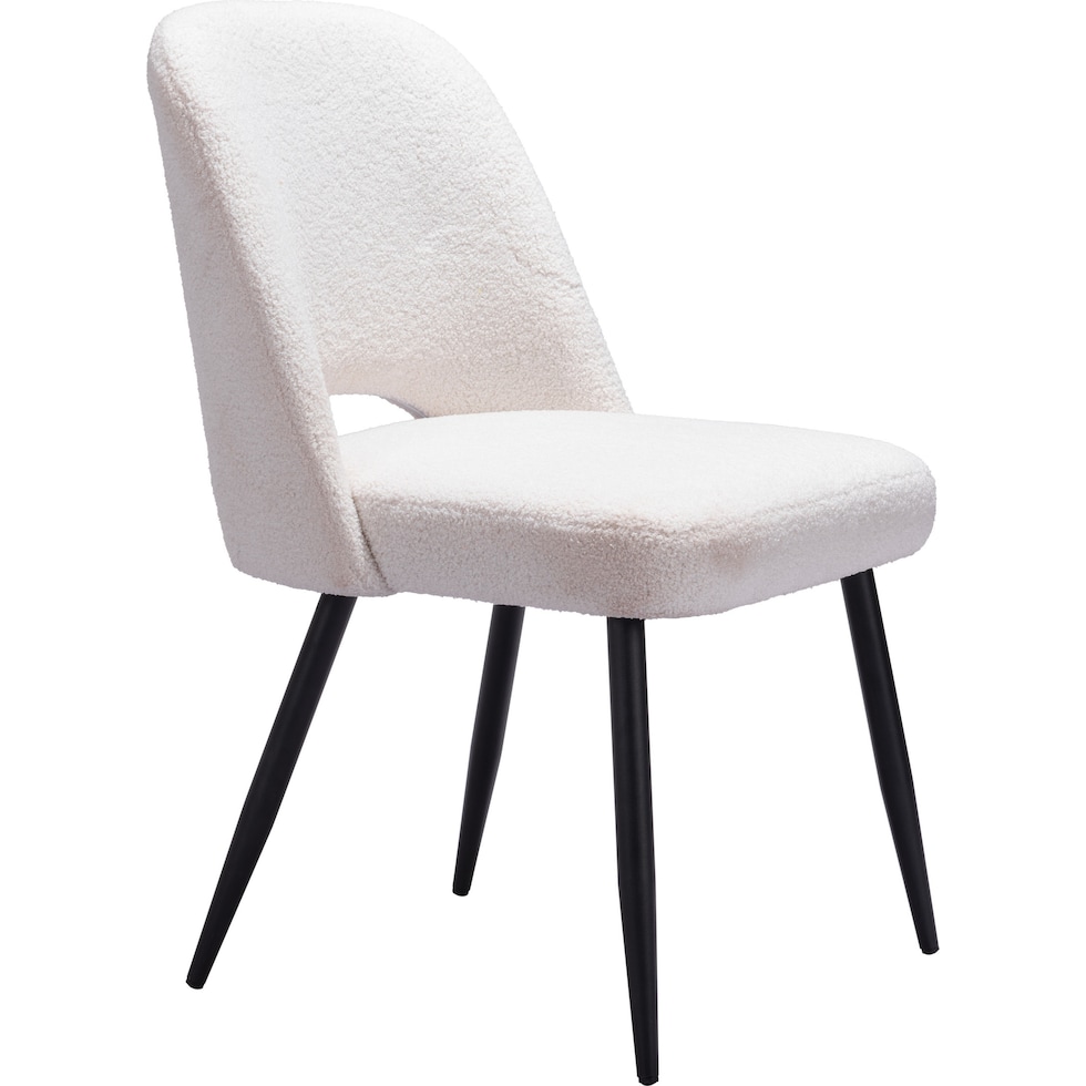 maxine white dining chair   