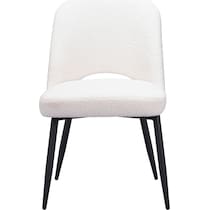 maxine white dining chair   