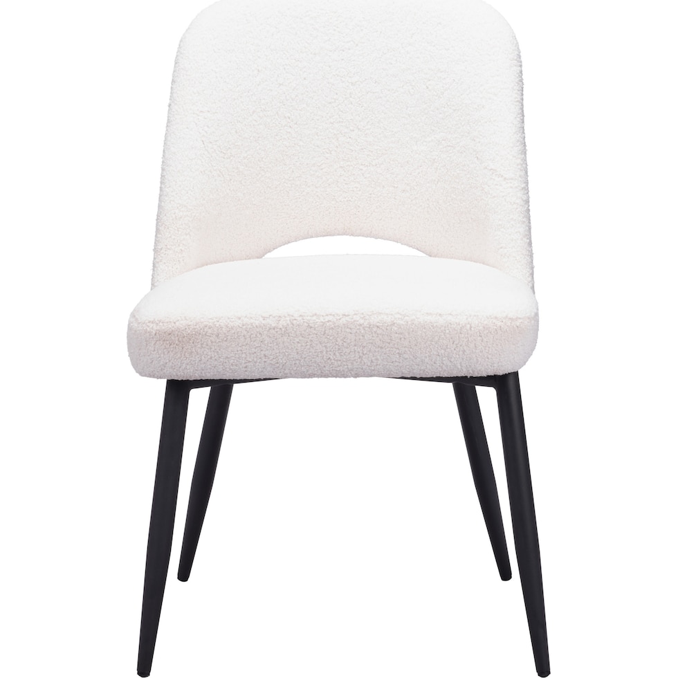 maxine white dining chair   