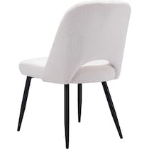 maxine white dining chair   