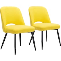 maxine yellow dining chair   