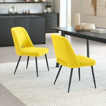 maxine yellow dining chair   