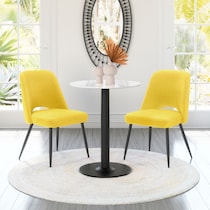 maxine yellow dining chair   