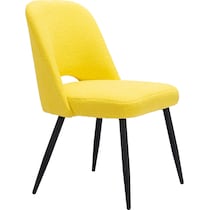 maxine yellow dining chair   