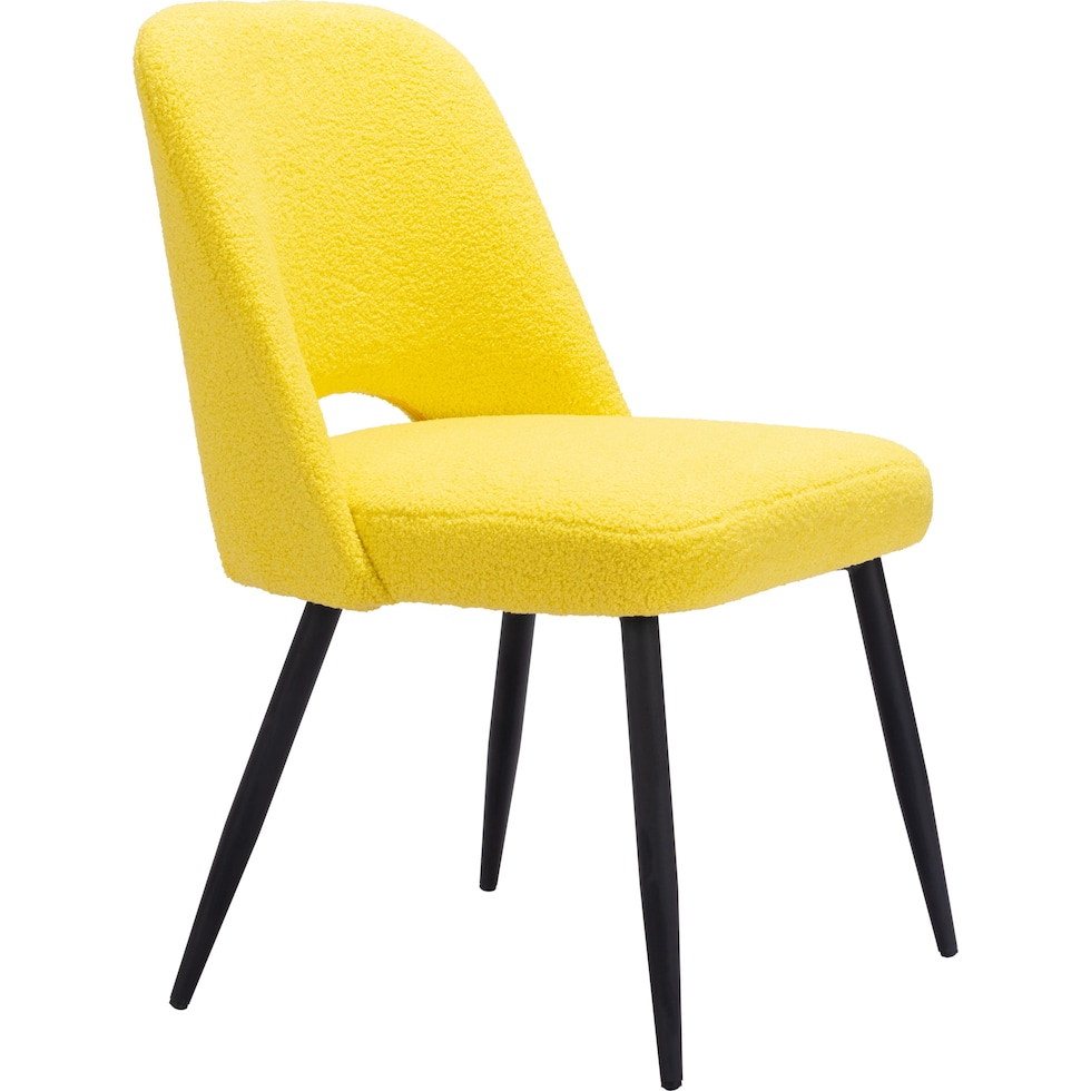 maxine yellow dining chair   