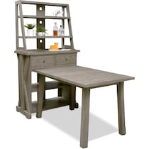 maxton gray  pc counter height dining room   