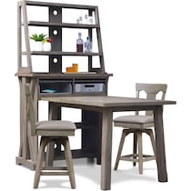 maxton gray  pc counter height dining room   