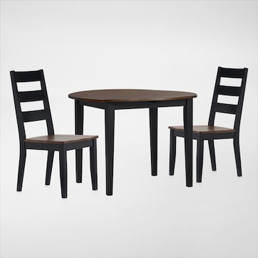 Maxwell Drop-Leaf Dining Table and 2 Chairs