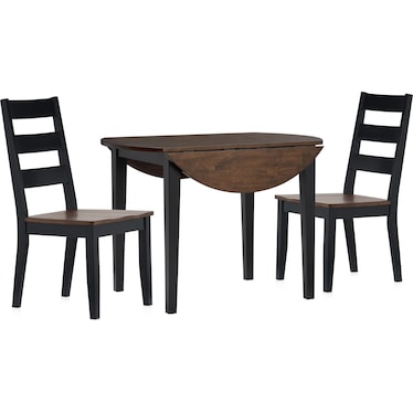Maxwell Drop-Leaf Dining Table and 2 Chairs