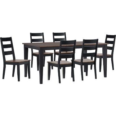 Maxwell Extendable Dining Table and 6 Chairs