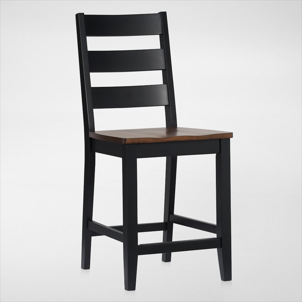 maxwell black counter height stool   