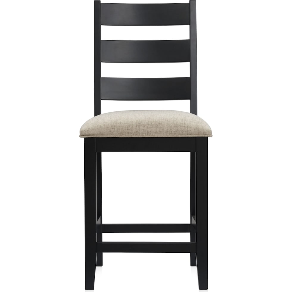 maxwell black counter height stool   