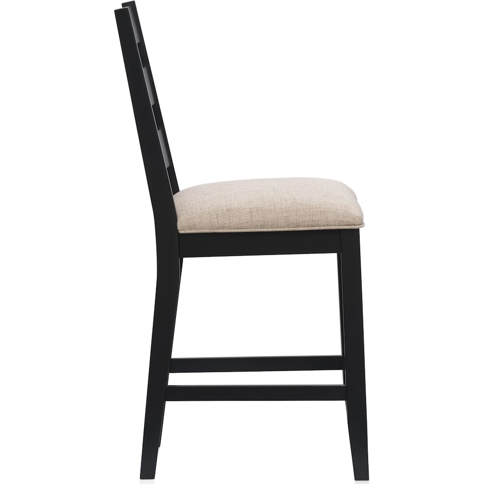 maxwell black counter height stool   