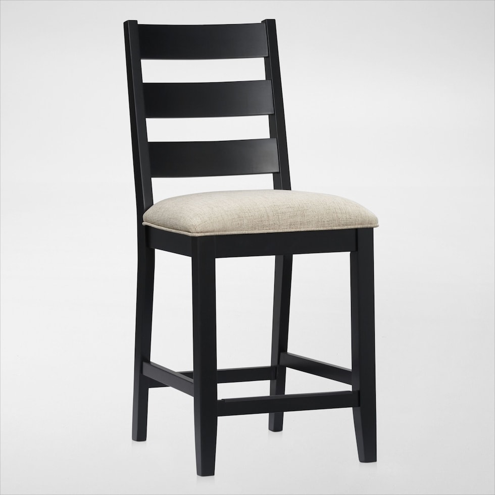 maxwell black counter height stool   