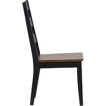 maxwell black dining chair   
