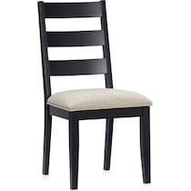 maxwell black dining chair   