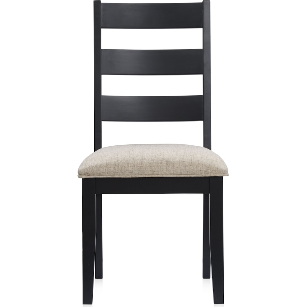 maxwell black dining chair   