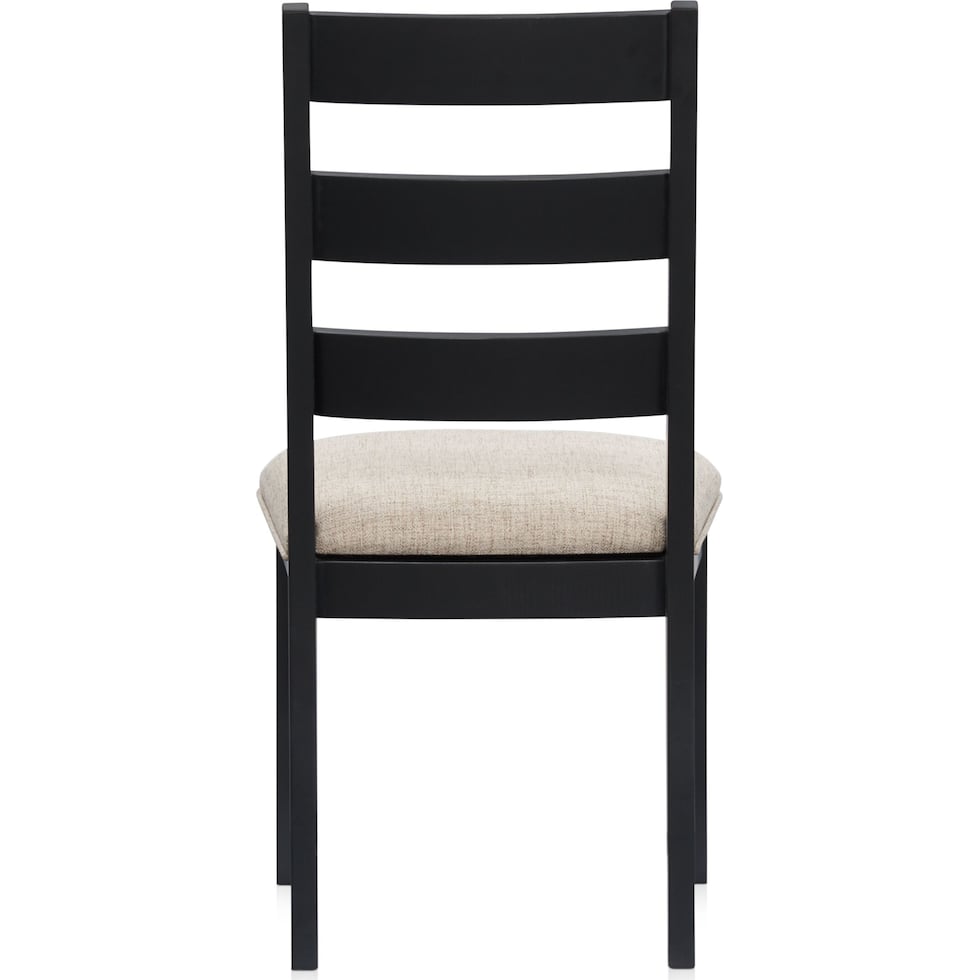 maxwell black dining chair   