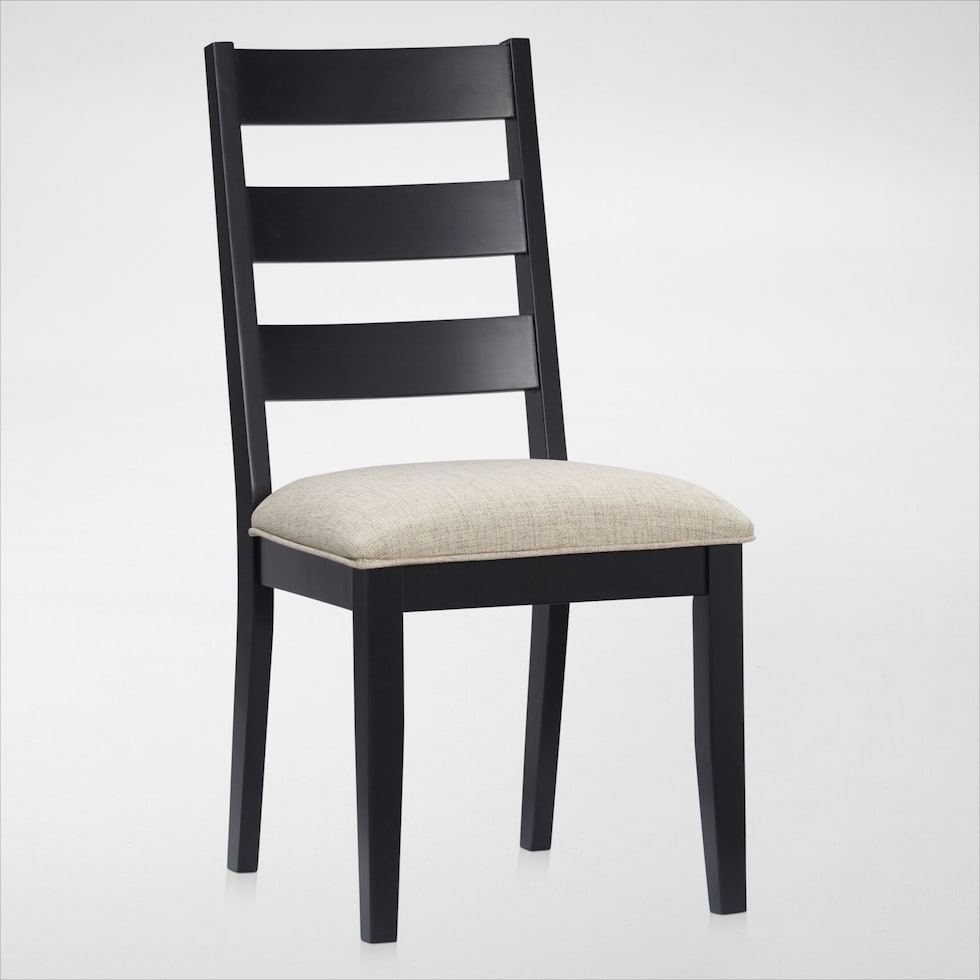 maxwell black dining chair   