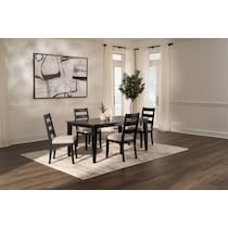 maxwell black dining chair   